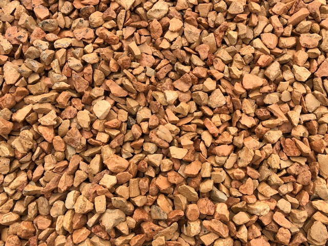 Ziersplitt Kalkstein Mediterrian 8-16 mm orange-gelb Ziersplitt Kalkstein Mediterrian 8-16 mm orange-gelb