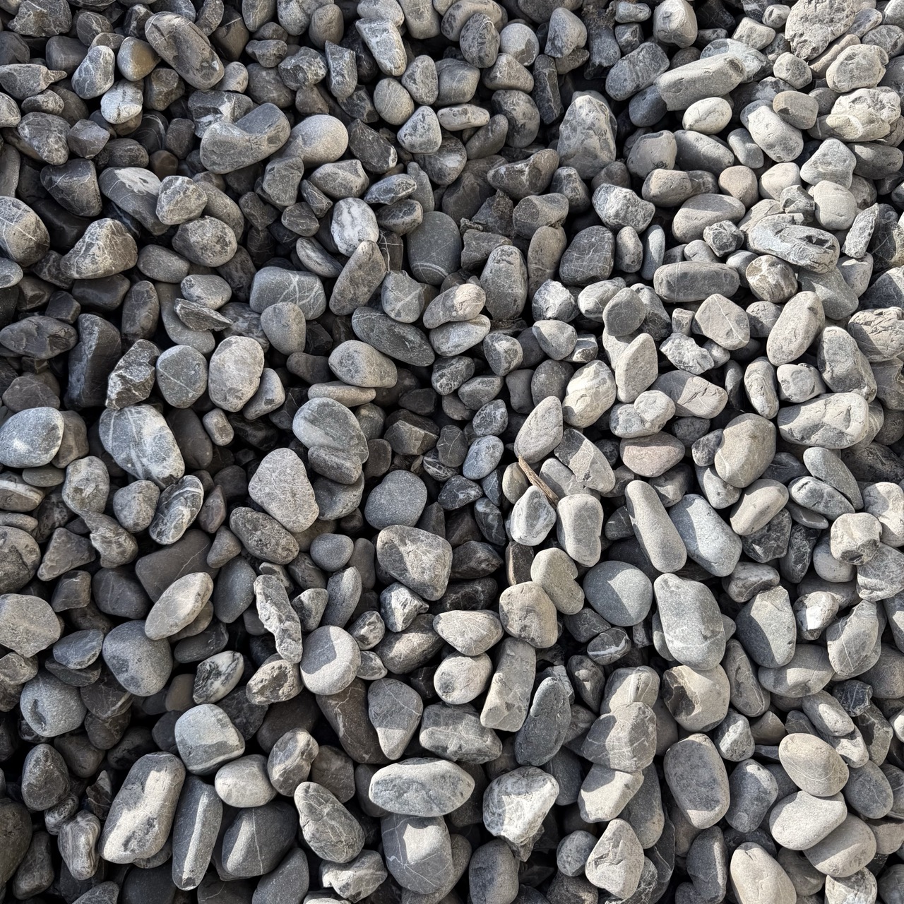 Zierkies Donaukies ca. 16-32 mm natürlich gerundet blau-grau Zierkies Donaukies ca. 16-32 mm natürlich gerundet blau-grau