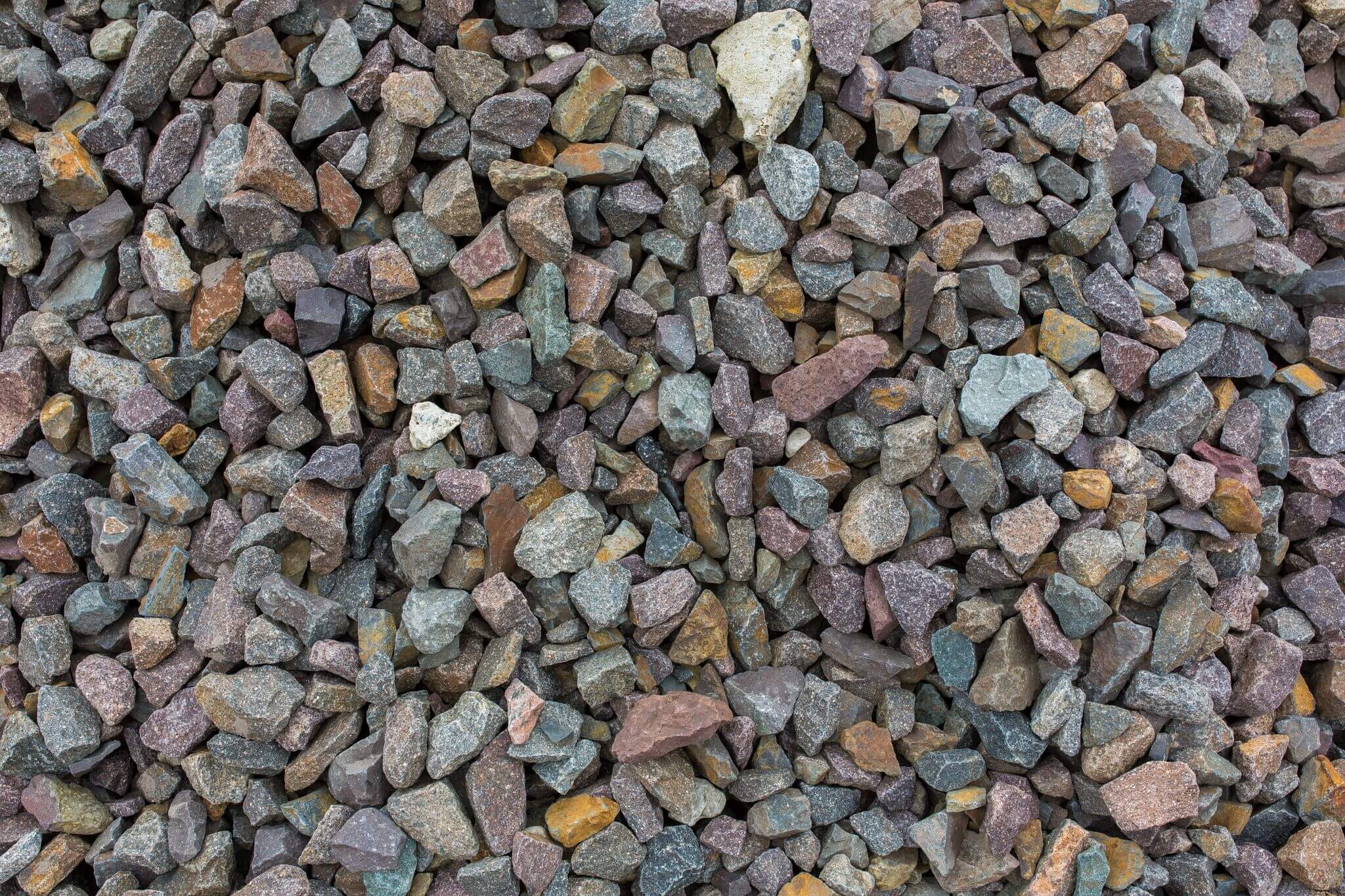 Porphyrschotter 25-56 mm gebrochen Detail 3