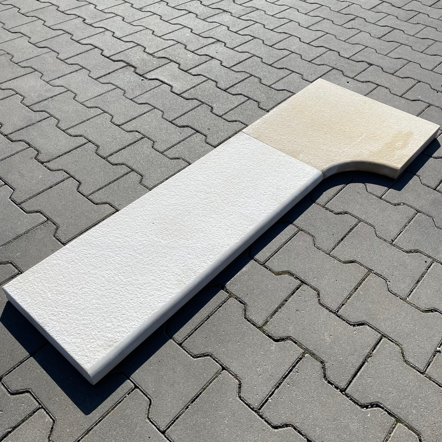 Quarz-Sandstein Poolplatte Golden Sun 80x30x4 cm gelb-grün-bunt Detail 4