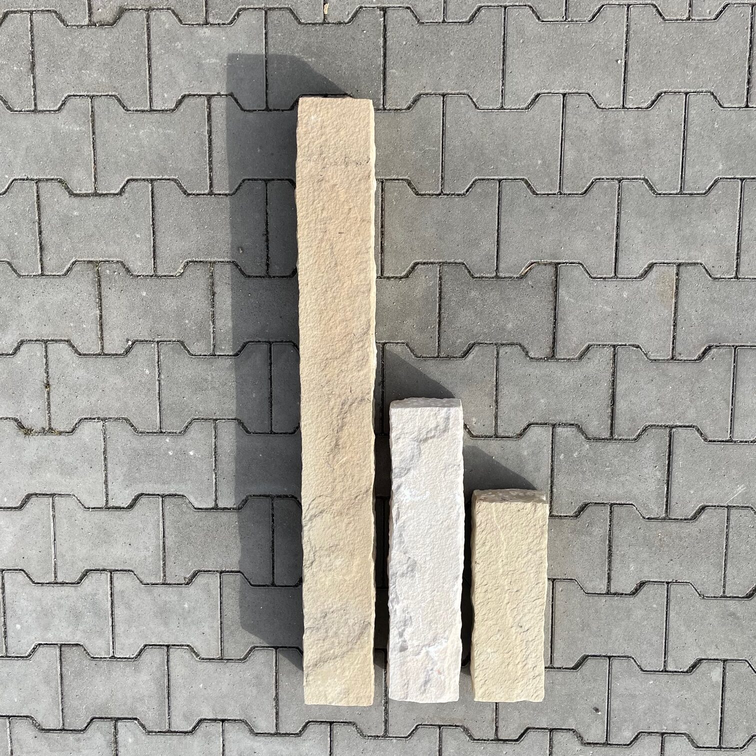 Quarz-Sandstein Kantenstein Golden Sun 8x12x100 cm gelb-grün-bunt