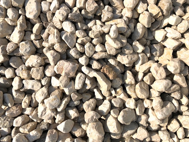 Gabionenstein Dolomit Vanilla 60-120 mm creme-beige Detail 4