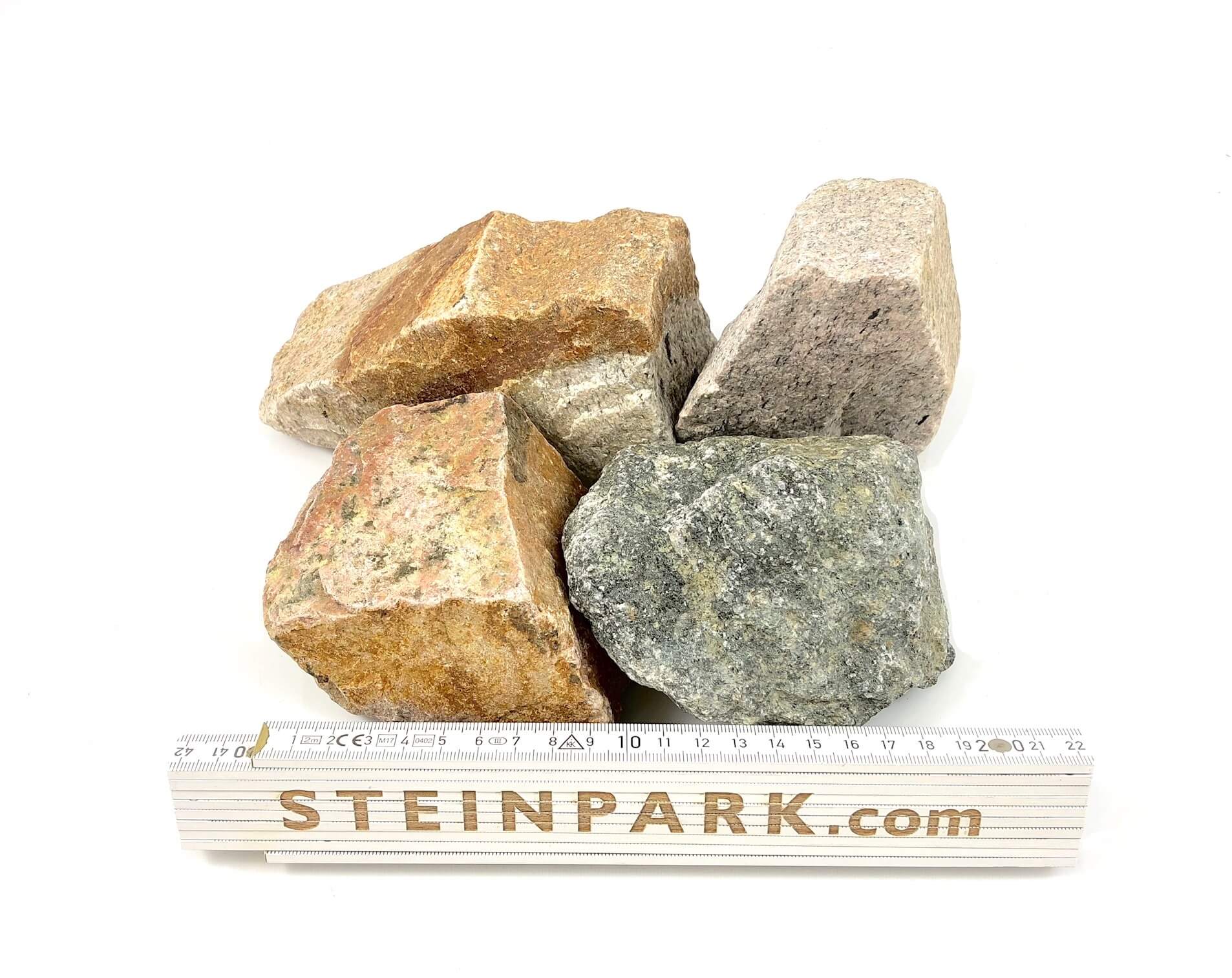Gabionenstein Granit Herbstlaub 60-90 mm bunt