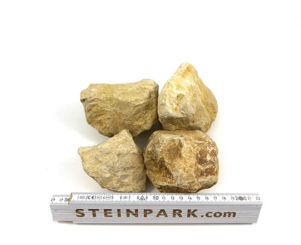Gabionenstein Kalkstein Amarillo Caliza 60-120 mm gelblich