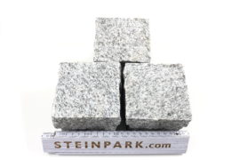 Granit Edelkleinpflaster 10x10x8 cm hellgrau