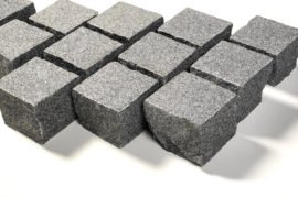 Granit Edelkleinpflaster 10x10x8 cm dunkelgrau