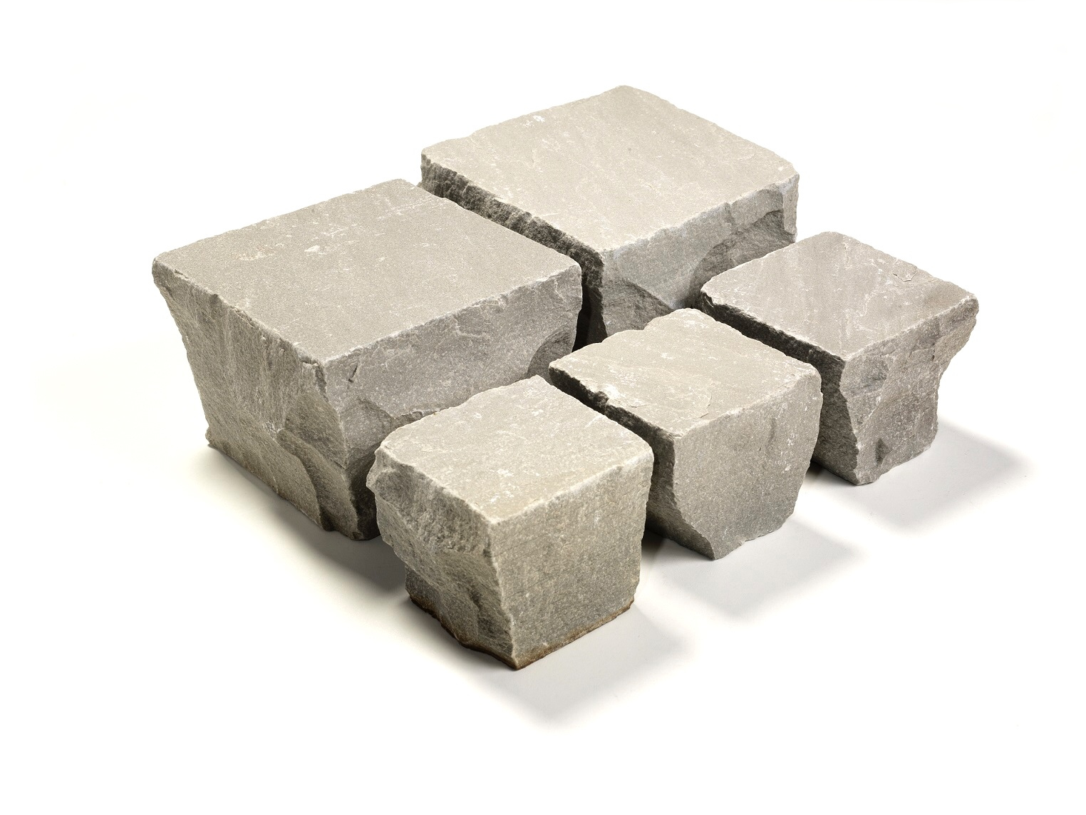 Neues Quarz-Sand Kleinsteinpflaster 10x10x6-8 cm grau