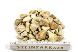 Ziersplitt Kalkstein Amarillo Caliza 16-32 mm gelb-grau