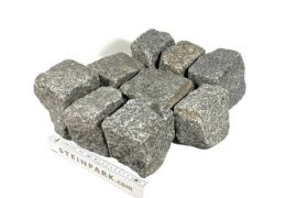 Gebrauchtes Granit Kleinpflaster 6-11 cm reihenfähig-unregelmäßig überwiegend grau