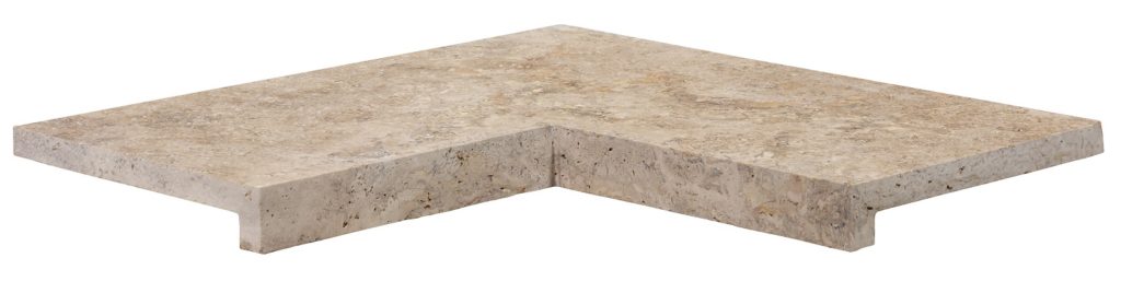 Poolplatten Travertin 60x30x5/2,5 cm classic-light