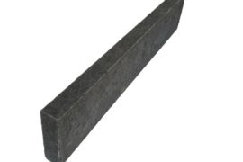 Basalt Edelkantenstein 6x20x100 cm anthrazit gesägt & geflammt