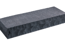 Basalt Blockstufe 15x35x100 cm anthrazit bossiert