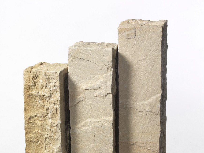 QuarzSand Palisaden 12x12x100 cm Golden Sun Steinpark