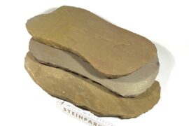 Quarz-Sandstein Trittplatten ca. 40-60×30-40×2,5-4 cm mint-gelb-grünlich