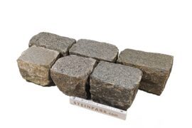 Edel Gneis/Granit Pflasterplatte geflammt 12-14 cm bunt