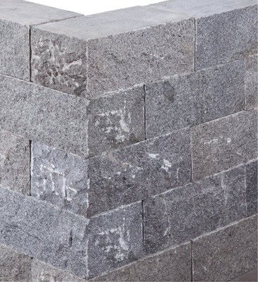Granit Klostermauerstein Earl Grey 15x20x40 cm dunkelgrau