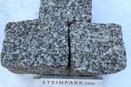 Neues Granit Großpflaster 15-17 cm hellgrau Mittel-Grobkorn