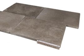 Kalkstein Terrassenplatte Alexandria 60x40x3 cm bräunlich-grau