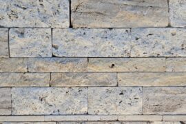 Travertin Schloss Mauerstein Crema 7,5×18-20×30-60 cm creme-beige